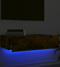 TV-Schrank mit LED-Leuchten Räuchereiche 60x35x15,5 cm