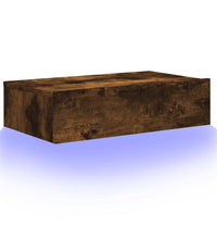 TV-Schrank mit LED-Leuchten Räuchereiche 60x35x15,5 cm