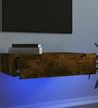 TV-Schrank mit LED-Leuchten Räuchereiche 60x35x15,5 cm