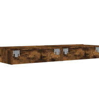 TV-Schränke mit LED-Leuchten 2 Stk. Räuchereiche 60x35x15,5 cm