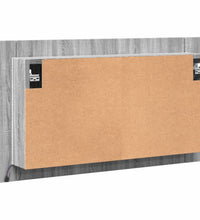 LED-Spiegelschrank Grau Sonoma 80x12x45 cm Acryl