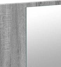 LED-Spiegelschrank Grau Sonoma 80x12x45 cm Acryl