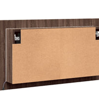 LED-Spiegelschrank Braun Eichen-Optik 80x12x45 cm Acryl