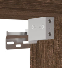 LED-Spiegelschrank Braun Eichen-Optik 80x12x45 cm Acryl