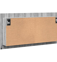 LED-Spiegelschrank Grau Sonoma 90x12x45 cm Acryl