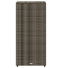 Gartenschrank Grau 50x55x115 cm Poly Rattan