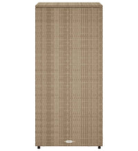 Gartenschrank Beige 50x55x115 cm Poly Rattan