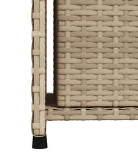 Gartenschrank Beige 50x55x115 cm Poly Rattan