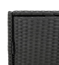 Gartenschrank Schwarz 55x59x80 cm Poly Rattan