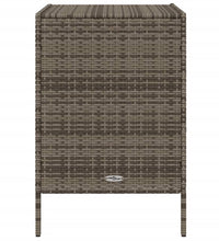 Gartenschrank Grau 55x59x80 cm Poly Rattan