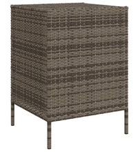 Gartenschrank Grau 55x59x80 cm Poly Rattan