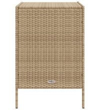 Gartenschrank Beige 55x59x80 cm Poly Rattan