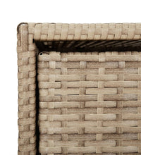 Gartenschrank Beige 55x59x80 cm Poly Rattan