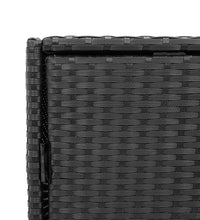 Gartenschrank Schwarz 55x59x69 cm Poly Rattan