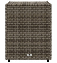 Gartenschrank Grau 55x59x69 cm Poly Rattan