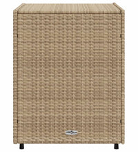 Gartenschrank Beige 55x59x69 cm Poly Rattan