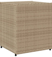 Gartenschrank Beige 55x59x69 cm Poly Rattan