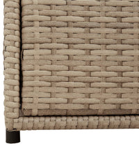 Gartenschrank Beige 55x59x69 cm Poly Rattan