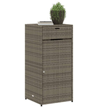 Gartenschrank Grau 55x55x111 cm Poly Rattan