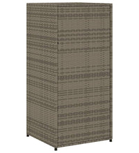 Gartenschrank Grau 55x55x111 cm Poly Rattan