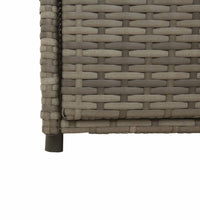 Gartenschrank Grau 55x55x111 cm Poly Rattan