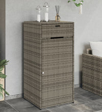 Gartenschrank Grau 55x55x111 cm Poly Rattan