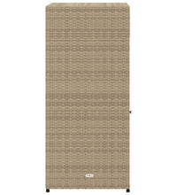 Gartenschrank Beige 55x55x111 cm Poly Rattan