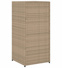 Gartenschrank Beige 55x55x111 cm Poly Rattan