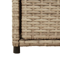 Gartenschrank Beige 55x55x111 cm Poly Rattan