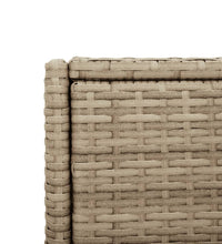 Gartenschrank Beige 55x55x111 cm Poly Rattan