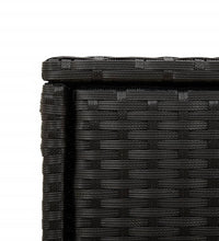 Gartenschrank Schwarz 105x55x113 cm Poly Rattan