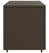 Gartenschrank Braun 110x55x60,5 cm Poly Rattan