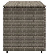 Gartenschrank Grau 110x55x60,5 cm Poly Rattan