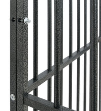 Hundezwinger mit Rollen Schwarz Verzinkter Stahl