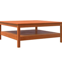 Couchtisch Wachsbraun 100x100x40 cm Massivholz Kiefer