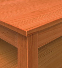 Couchtisch Wachsbraun 100x100x40 cm Massivholz Kiefer