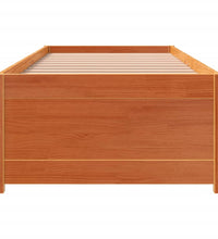 Tagesbett ohne Matratze Wachsbraun 90x200 cm Massivholz Kiefer