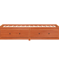 Tagesbett ohne Matratze Wachsbraun 90x190 cm Massivholz Kiefer