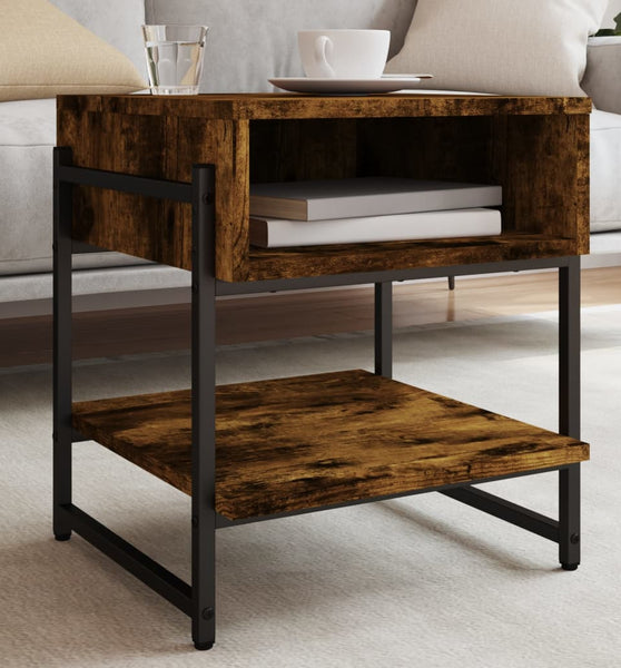 Couchtisch Räuchereiche 40x40x45 cm Holzwerkstoff