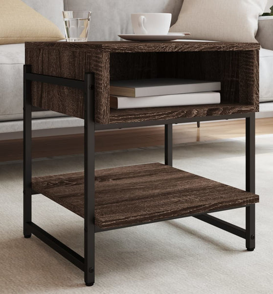 Couchtisch Braun Eichen-Optik 40x40x45 cm Holzwerkstoff
