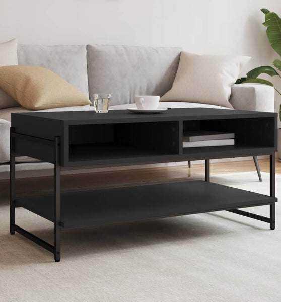 Couchtisch Schwarz 90x50x45 cm Holzwerkstoff