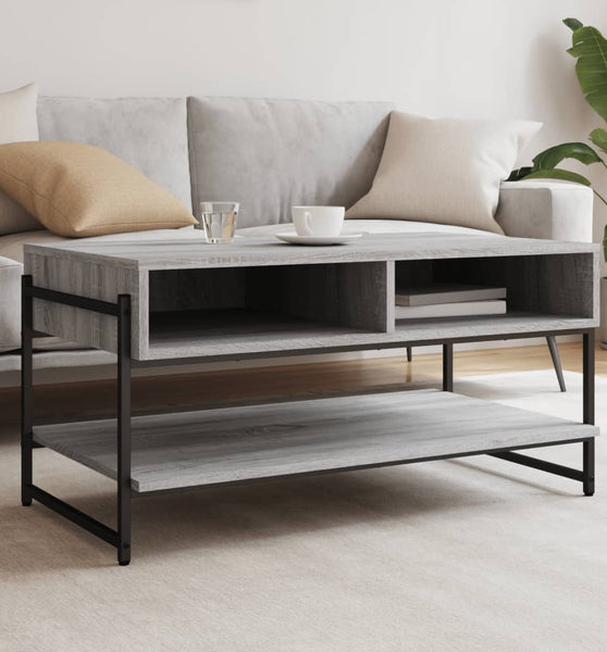 Couchtisch Grau Sonoma 90x50x45 cm Holzwerkstoff