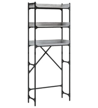 Waschmaschinenregal Grau Sonoma 67x25x163 cm Holzwerkstoff