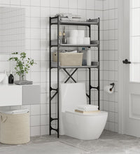 Waschmaschinenregal Grau Sonoma 67x25x163 cm Holzwerkstoff