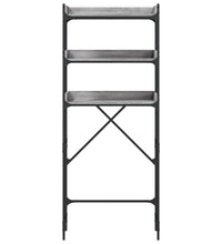 Waschmaschinenregal Grau Sonoma 67x25x163 cm Holzwerkstoff