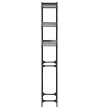 Waschmaschinenregal Grau Sonoma 67x25x163 cm Holzwerkstoff