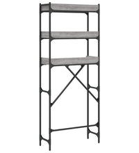 Waschmaschinenregal Grau Sonoma 67x25x163 cm Holzwerkstoff