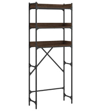 Waschmaschinenregal Braun Eichen-Optik 67x25x163 cm