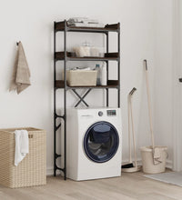 Waschmaschinenregal Braun Eichen-Optik 67x25x163 cm