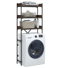 Waschmaschinenregal Braun Eichen-Optik 67x25x163 cm